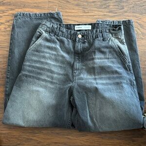 Bershka Charcoal Denim Pants